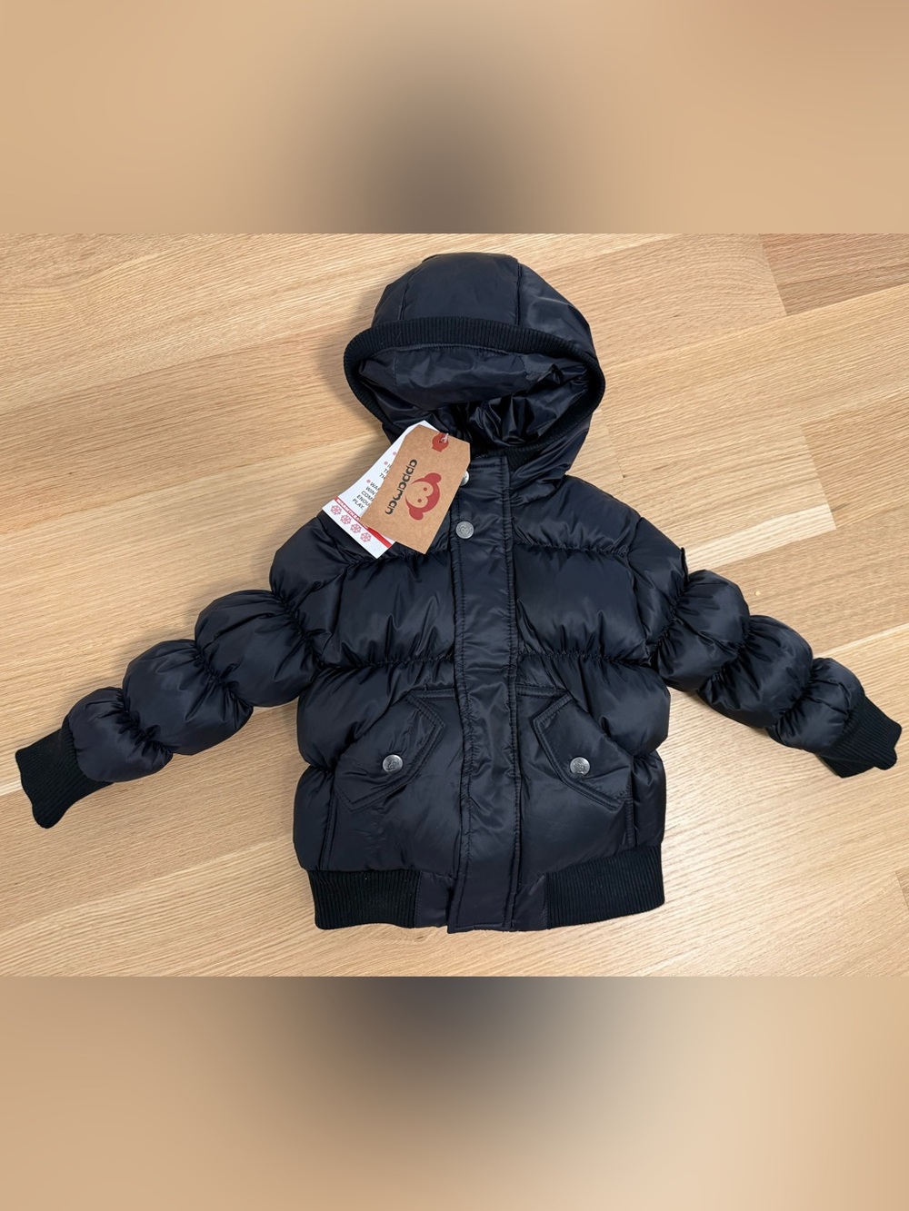 NWT Appaman Toddler Puffer Jacket - Black